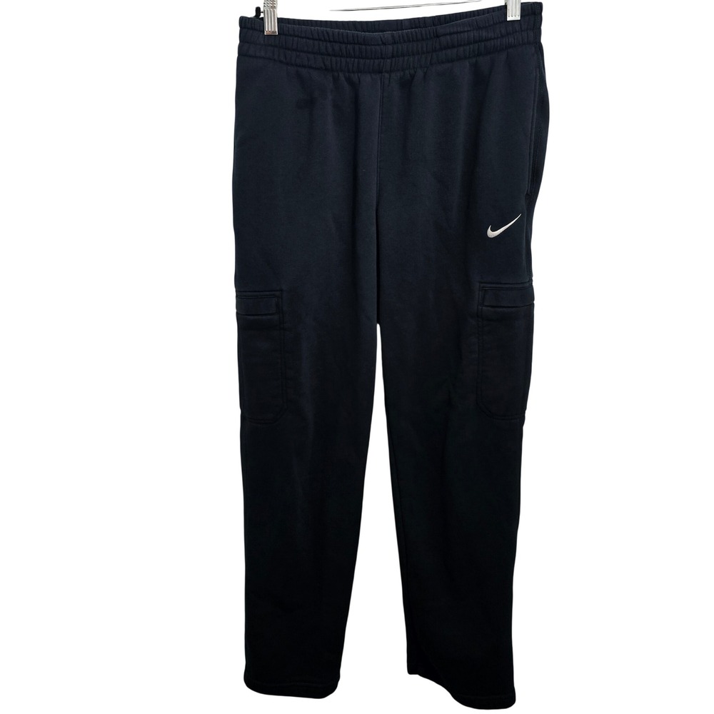 Nike Mens Fleece Cargo Sweatpants Black Joggers 586385-010‎ Size M